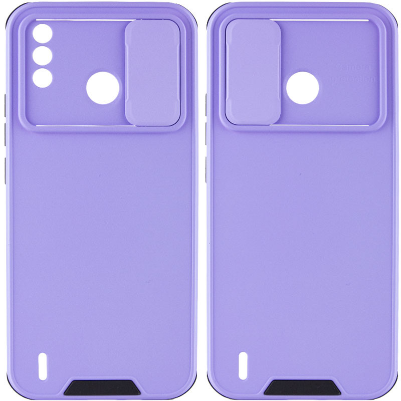 

TPU+PC чехол Lens series для TECNO Spark 6 Go Сиреневый (201760)