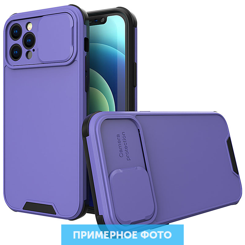 

TPU+PC чехол Lens series для Samsung Galaxy A12 / M12 Сиреневый (201752)