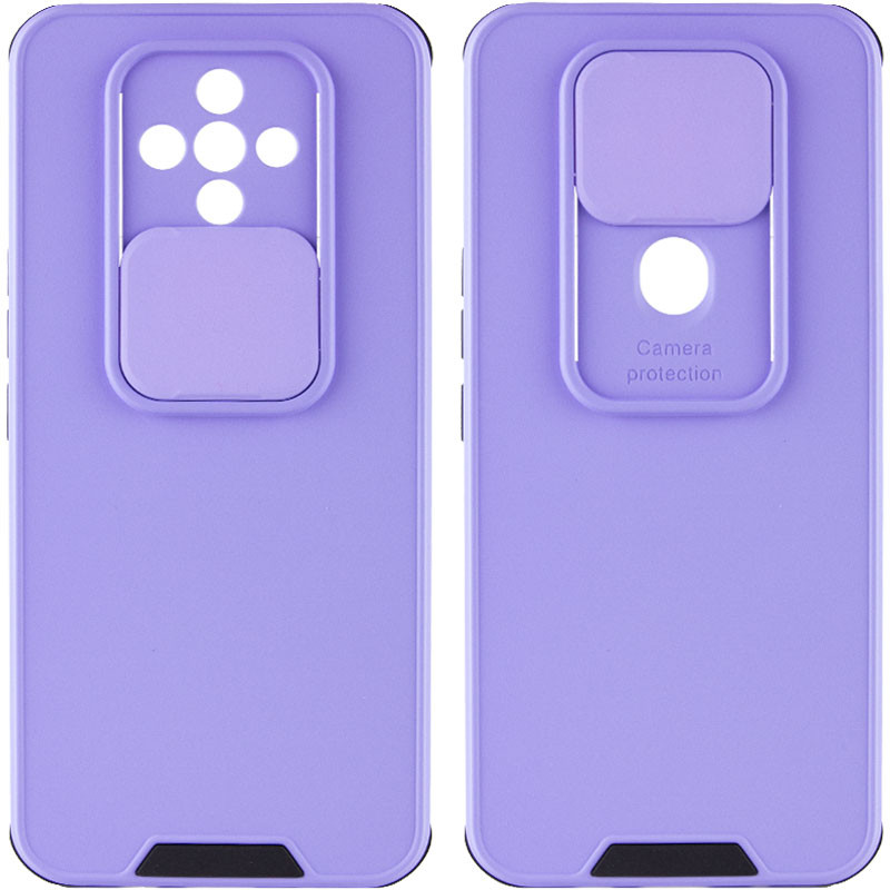 

TPU+PC чехол Lens series для TECNO Spark 6 (Бузковий)