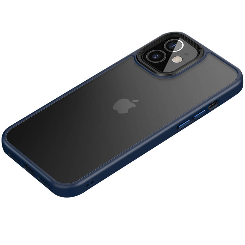 

TPU+PC чехол LikGus Maxshield New для Apple iPhone 12 mini (5.4") Синий (152100)
