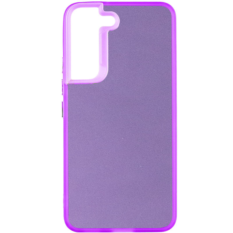 

TPU+PC чехол Magic glow with protective edge для Samsung Galaxy S21 FE Purple (264334)