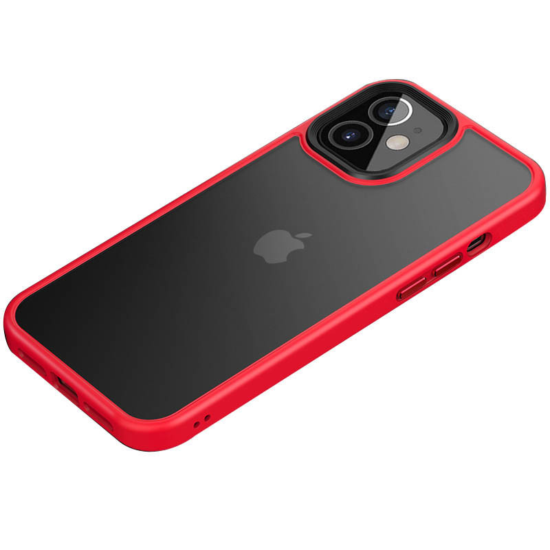 

TPU+PC чохол Metal Buttons для Apple iPhone 12 mini (Червоний)