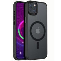 TPU+PC чехол Metal Buttons with MagSafe Colorful для Apple iPhone 15 (6.1")
