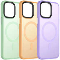 TPU+PC чехол Metal Buttons with MagSafe Colorful для Apple iPhone 15 Plus (6.7")