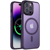 TPU+PC чехол Metal Buttons with MagSafe Colorful для Apple iPhone 15 Pro (6.1")