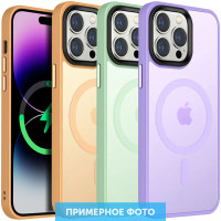 TPU+PC чохол Metal Buttons with MagSafe Colorful для Apple iPhone 16 (6.1")