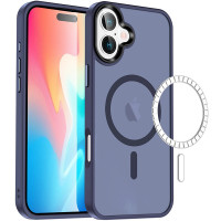 TPU+PC чехол Metal Buttons with MagSafe Colorful для Apple iPhone 16 Plus (6.7")