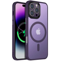 TPU+PC чехол Metal Buttons with MagSafe Colorful для Apple iPhone 16 Pro (6.3")