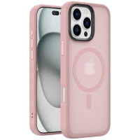 TPU+PC чехол Metal Buttons with MagSafe Colorful для Apple iPhone 16 Pro Max (6.9")