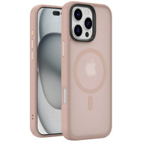 TPU+PC чехол Metal Buttons with MagSafe Colorful для Apple iPhone 16 Pro Max (6.9")