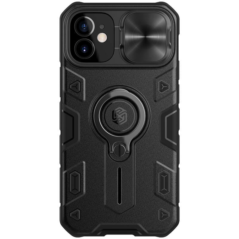 

TPU+PC чехол Nillkin CamShield Armor (шторка на камеру) для Apple iPhone 12 mini (5.4") Черный (151820)