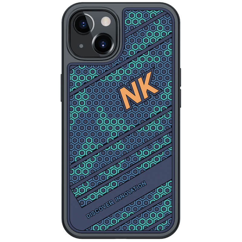 

TPU+PC чохол Nillkin Striker для Apple iPhone 13 (6.1") (Blue / Green)