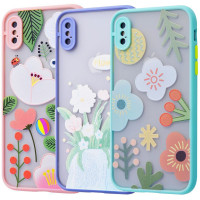 TPU+PC чехол Picture Color Buttons для Apple iPhone X (5.8")