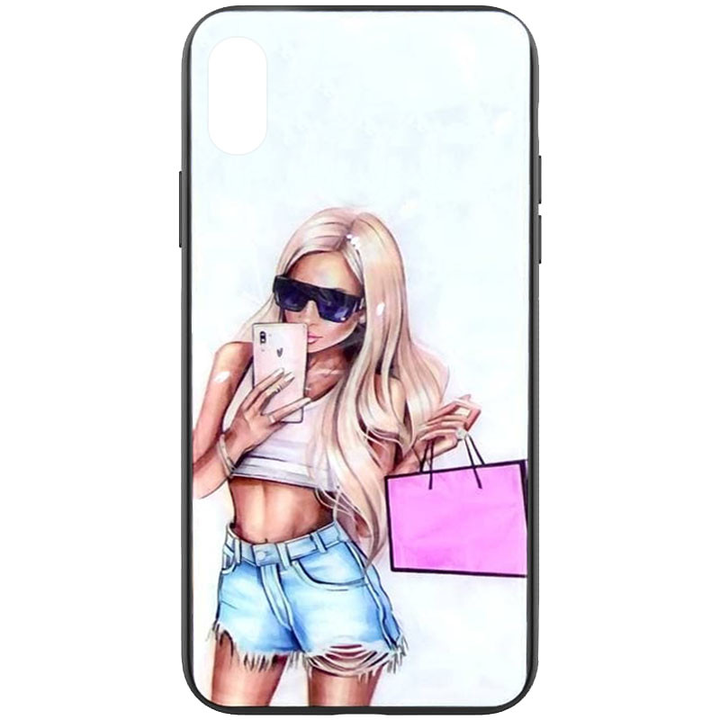 

TPU+PC чехол Prisma Ladies для Apple iPhone X / XS (5.8") Handbag (182170)