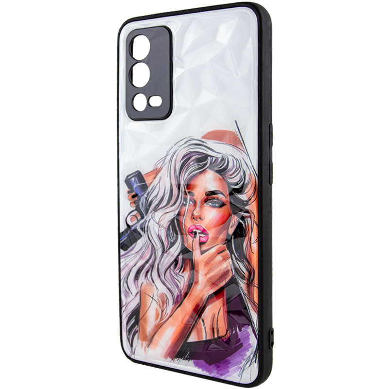

TPU+PC чехол Prisma Ladies для Oppo A55 4G Purple (214343)