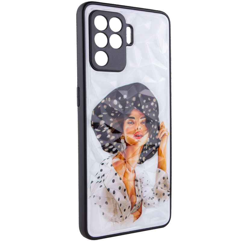 

TPU+PC чехол Prisma Ladies для Oppo Reno 5 Lite Girl in a hat (219391)