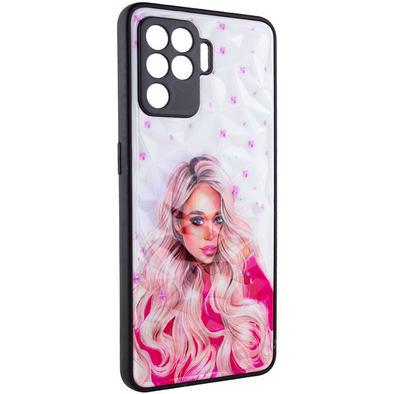 

TPU+PC чехол Prisma Ladies для Oppo Reno 5 Lite Pink (214362)