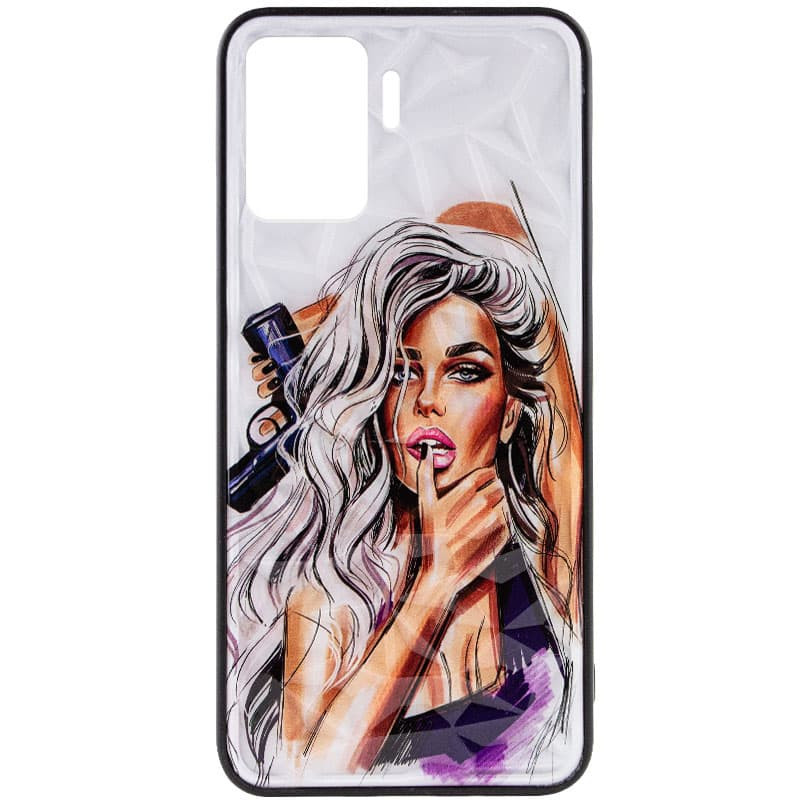 

TPU+PC чехол Prisma Ladies для Oppo Reno 5 Lite Purple (214363)