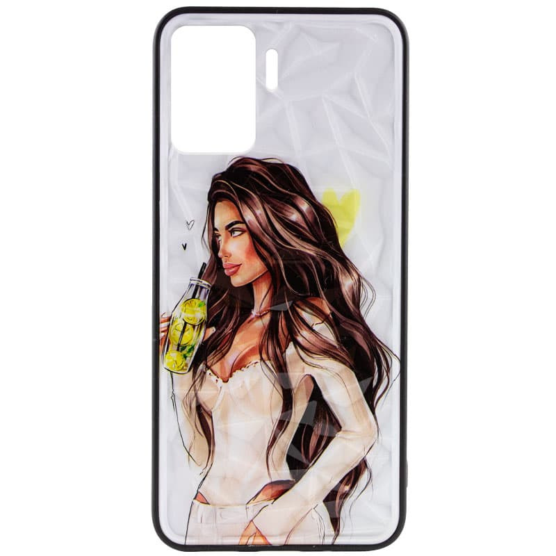 

TPU+PC чехол Prisma Ladies для Oppo Reno 5 Lite Yellow (214365)