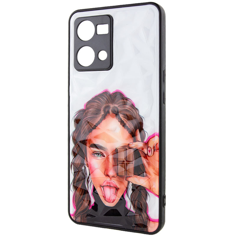 

TPU+PC чехол Prisma Ladies для Oppo Reno 7 4G Chocolate (245562)