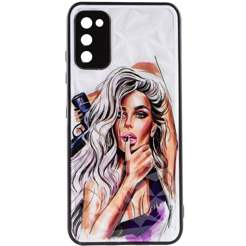 

TPU+PC чехол Prisma Ladies для Samsung Galaxy A03s Purple (202876)