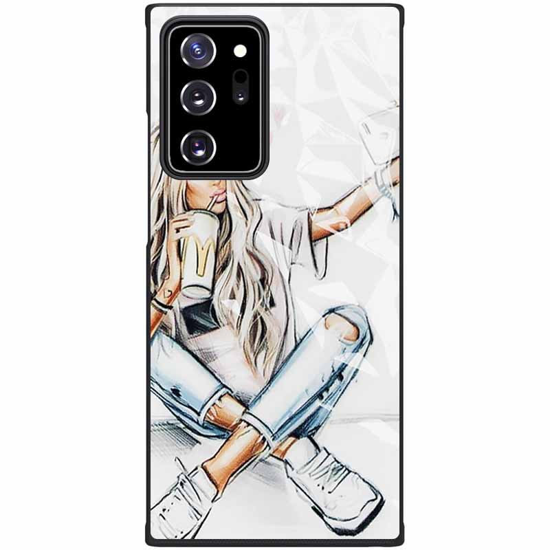 

TPU+PC чехол Prisma Ladies для Samsung Galaxy Note 20 Ultra Selfie (150153)