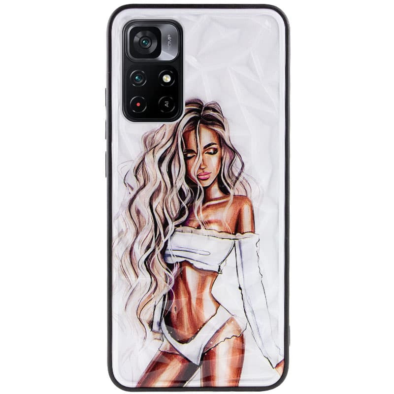 

TPU+PC чехол Prisma Ladies для Xiaomi Poco M4 Pro 5G White (205259)