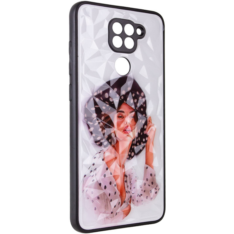 

TPU+PC чехол Prisma Ladies для Xiaomi Redmi Note 9 / Redmi 10X Girl in a hat (245754)
