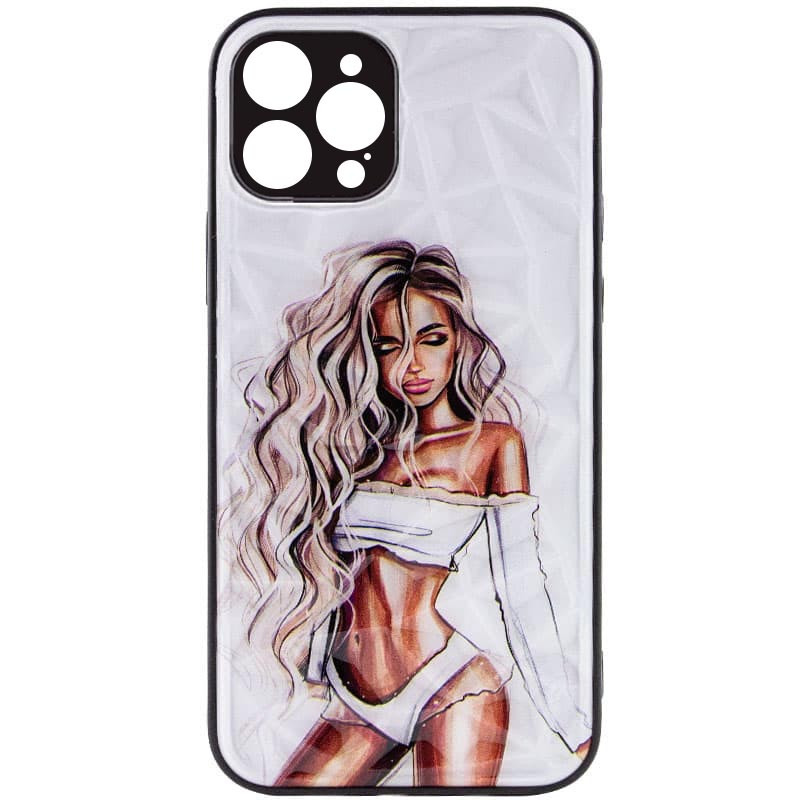 

TPU+PC чохол Prisma Ladies Full Camera для Apple iPhone 12 (White)