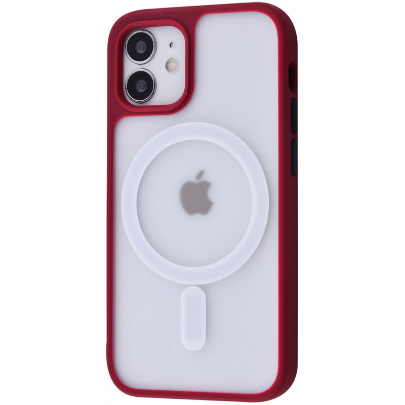 

TPU+PC чохол Shadow Matte with Magnetic Safe для Apple iPhone 12 mini (Червоний / Red)