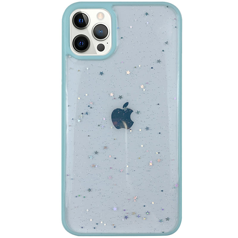 

TPU+PC чехол Shiny Stars для Apple iPhone 12 (6.1'') Мятный (156793)