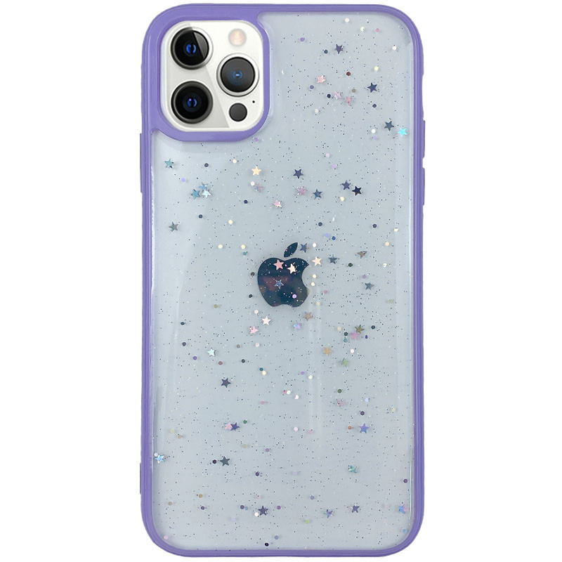 

TPU+PC чехол Shiny Stars для Apple iPhone 12 (6.1'') Сиреневый (156795)