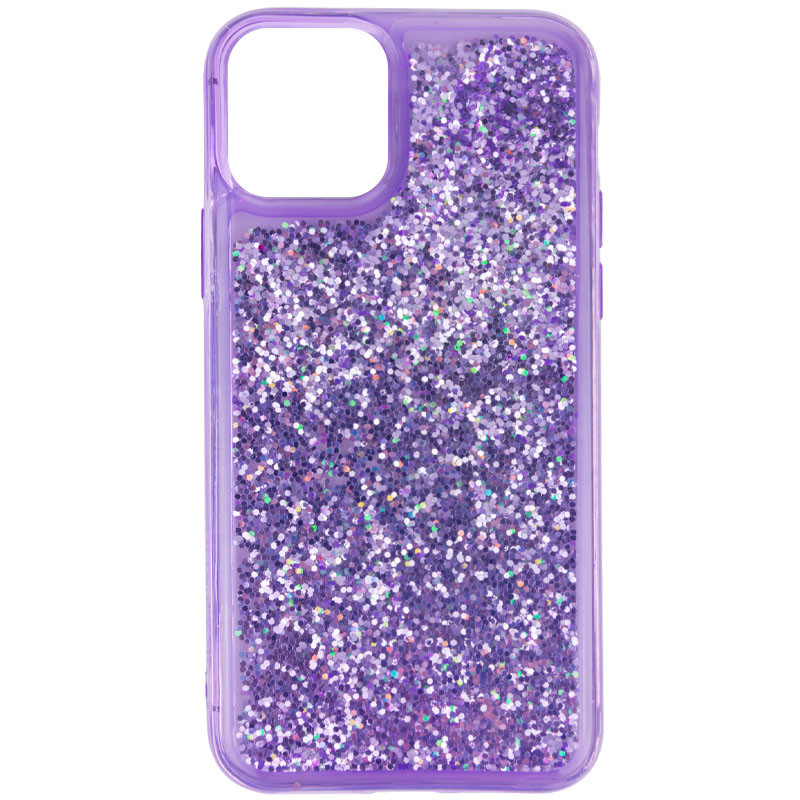 

TPU+PC чехол Sparkle (glitter) для Apple iPhone 12 (6.1'') Фиолетовый (149228)
