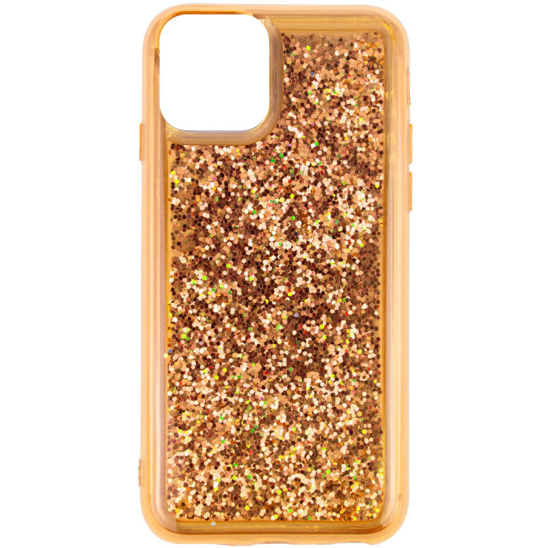 

TPU+PC чехол Sparkle (glitter) для Apple iPhone 12 (6.1'') Золотой (149221)