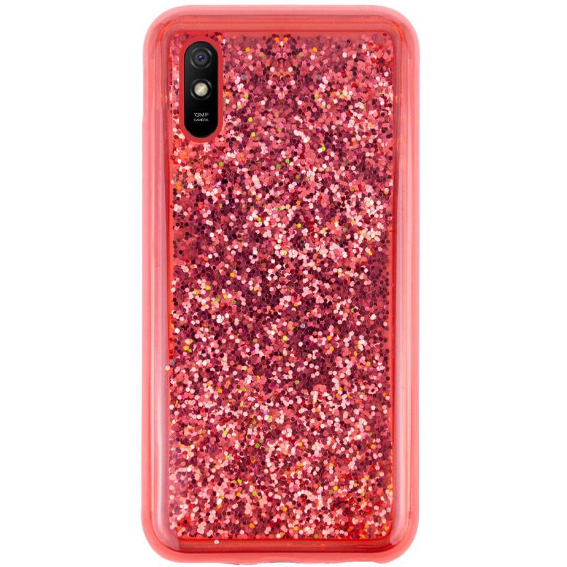 

TPU+PC чехол Sparkle (glitter) для Xiaomi Redmi 9A Красный (149233)