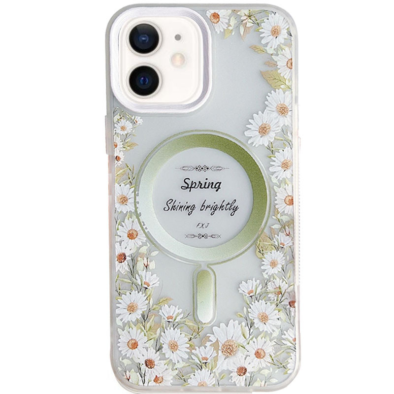 

TPU+PC чехол Tenderness with MagSafe для Apple iPhone 12 (6.1") Enjoy spring (223828)