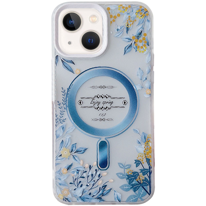 

TPU+PC чохол Tenderness with MagSafe для Apple iPhone 13 (6.1") (Enjoy spring)