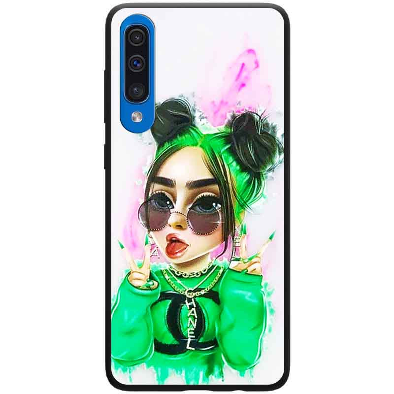 

TPU+PC чехол Ultra Violet для Samsung Galaxy A30s Billie Eilish (152441)