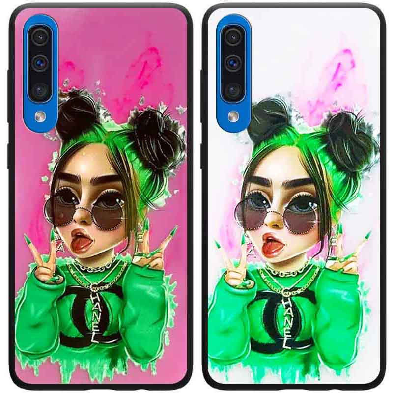 

TPU+PC чехол Ultra Violet для Samsung Galaxy A50 (A505F) / A50s / A30s Billie Eilish (152441)
