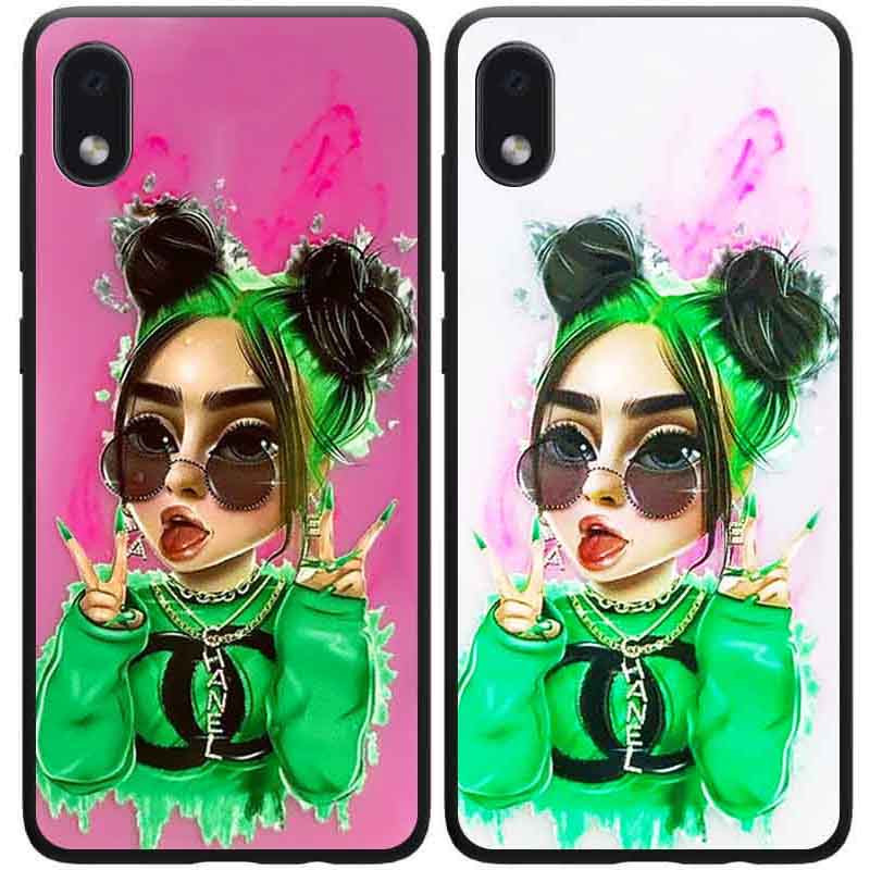 

TPU+PC чехол Ultra Violet для Samsung Galaxy A01 Core Billie Eilish (152443)