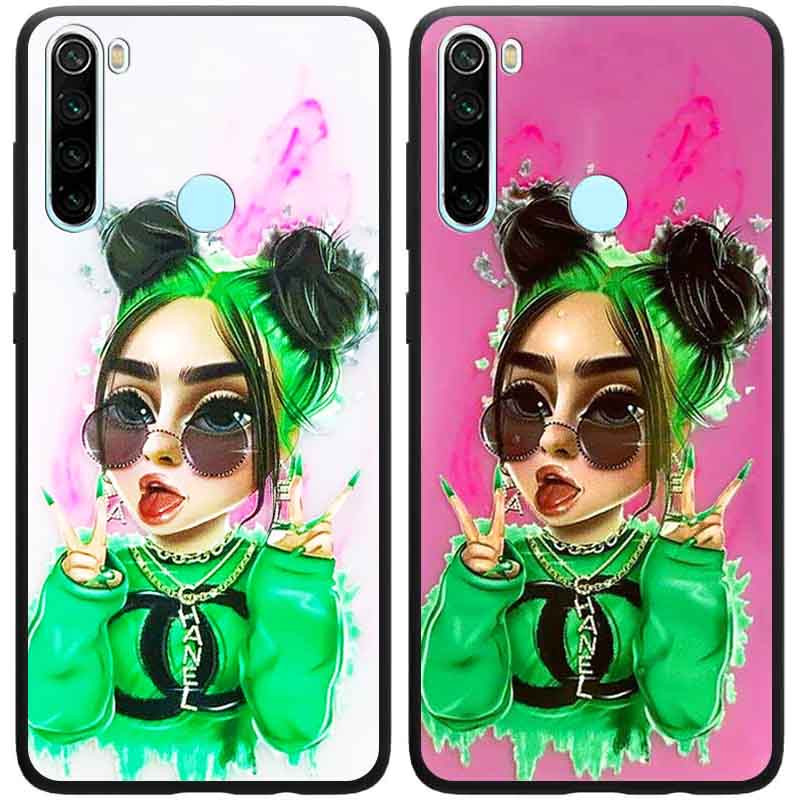 

TPU+PC чехол Ultra Violet для Xiaomi Redmi Note 8T Billie Eilish (156345)