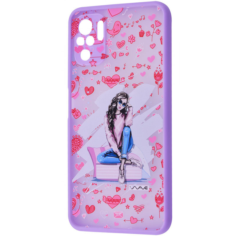 

TPU+PC чохол WAVE Cartoon для Xiaomi Redmi Note 10s (Heart overload)