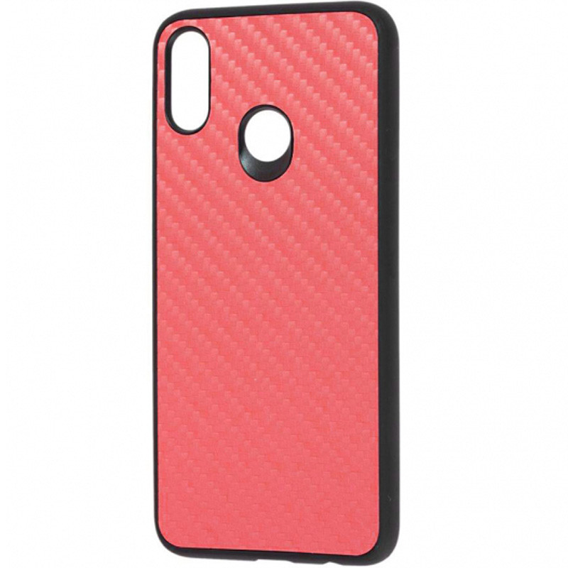 

TPU+PC чехол Carbon для Samsung Galaxy M20 Красный (101731)