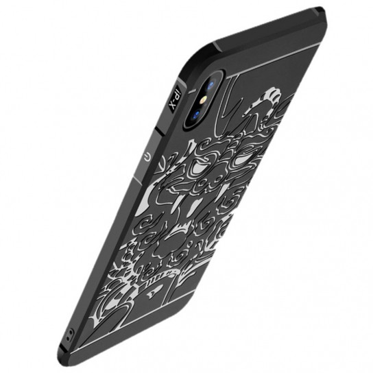 

TPU+PC чехол Черный дракон для Apple iPhone X (5.8") / XS (5.8") Черный (90057)