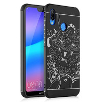 

TPU+PC чехол Черный дракон для Huawei P20 Lite