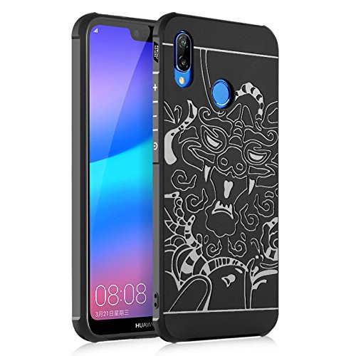 

TPU+PC чехол Черный дракон для Huawei P20 Lite Черный (90062)