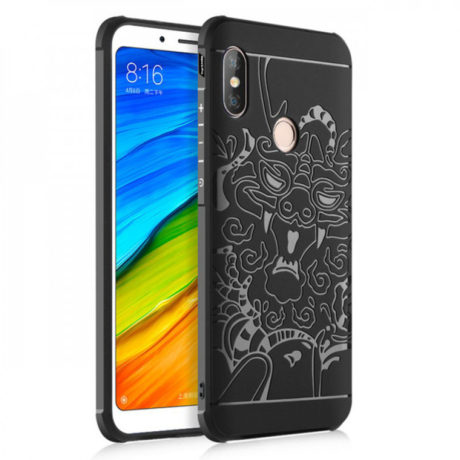 

TPU+PC чехол Черный дракон для Xiaomi Mi 6X Черный (84017)