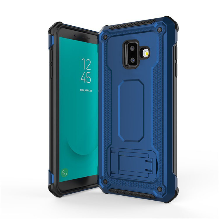 

TPU+PC чехол Deen Armor с креплением под магнитный держатель для Samsung Galaxy J6+ (2018) (J610F) Синий (94950)