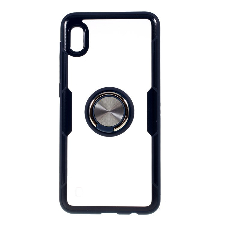 

TPU+PC чехол Deen CrystalRing под магнитный держатель для Samsung Galaxy A10 (A105F) Бесцветный / Темно-синий (109282)