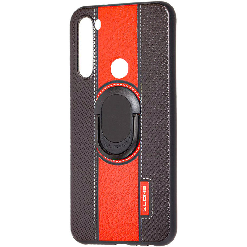 

TPU+PC чохол DLONS NY з тримачем-підставкою для Xiaomi Redmi Note 8 (Червоний)